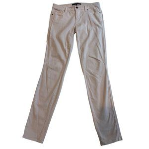 Genetic Women Jeans Skinny Leg Flat Front Low Rise Cotton White Size 26